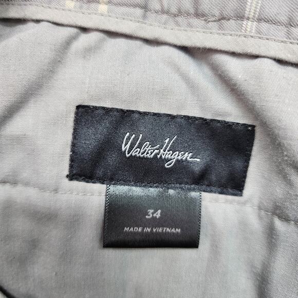 Walter Hagen Golf Shorts Mens SZ 34 34x9 Gray Flat Front Pockets Athletic Dad - Picture 6 of 11